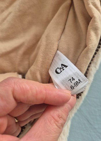 Kürklü Bej Unisex Bebek Tulumu - Görsel 4