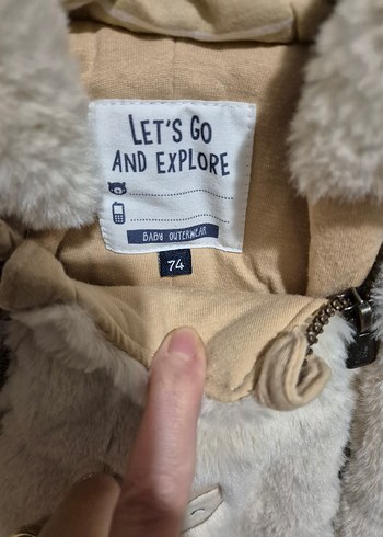 Kürklü Bej Unisex Bebek Tulumu - Görsel 3