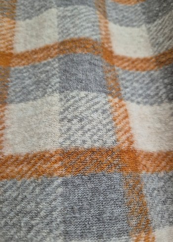 Düğmeli Ekose Desenli Erkek Çocuk Yün Kaban - Görsel 3