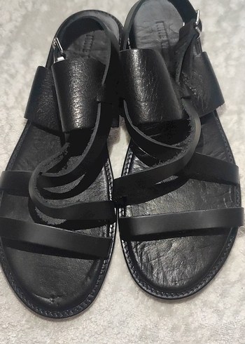 Nine West Siyah deri Kadın Sandalet