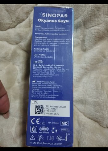 Sinopas İyonik Deniz Suyu Burun Spreyi 50 ml - Görsel 2