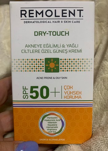 Remolent SPF 50+ Akneye Eğilimli Yağlı Ciltler için Güneş Kremi - Görsel 2