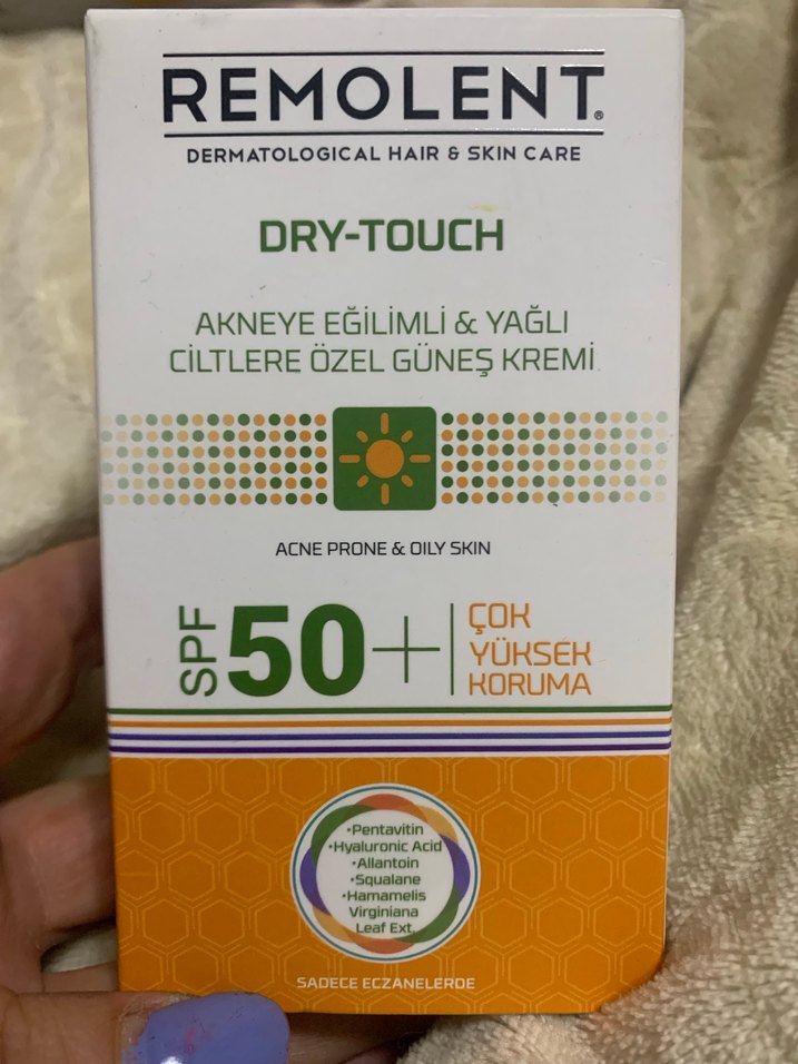 Remolent SPF 50+ Akneye Eğilimli Yağlı Ciltler için Güneş Kremi - Görsel 2