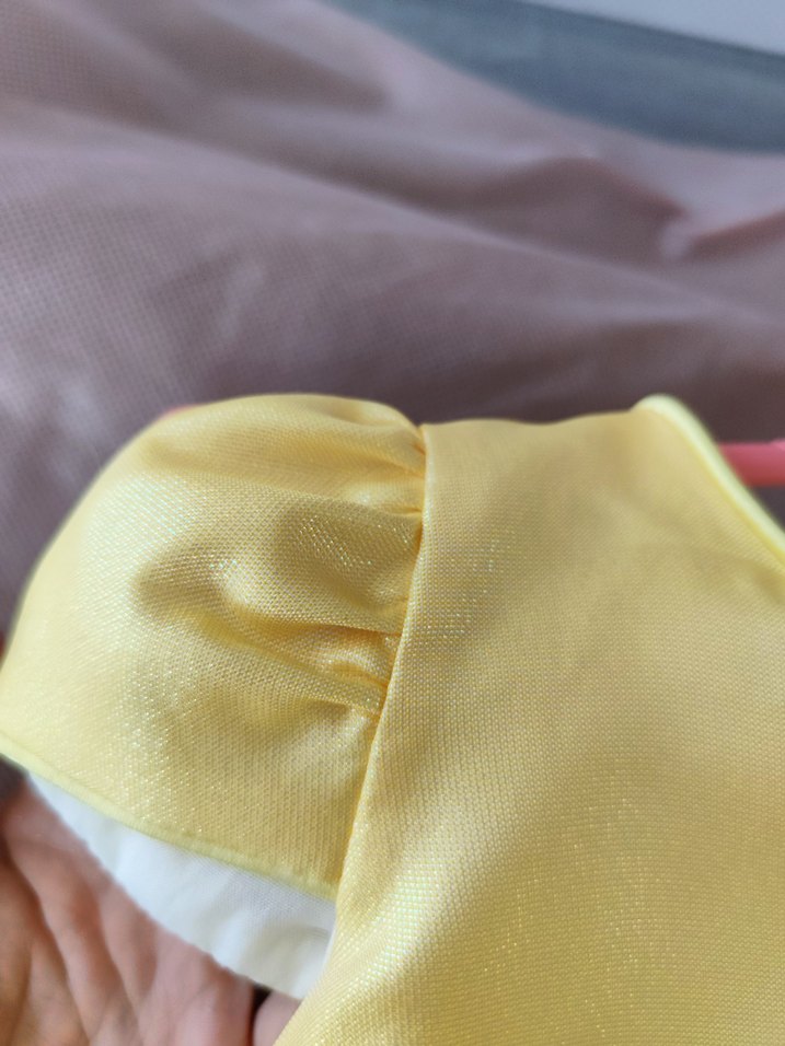 Kız Çocuk Sarı Fırfırlı Elbise le mabelle marka bilen bilir - Görsel 3