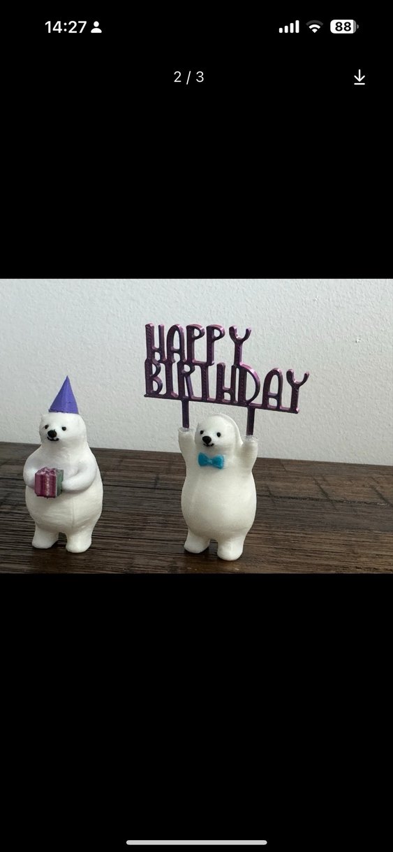 Renkli Doğum Günü Ayı Figürleri Seti - Görsel 3