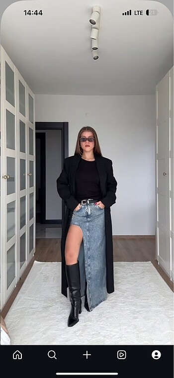 xs Beden Jean etek