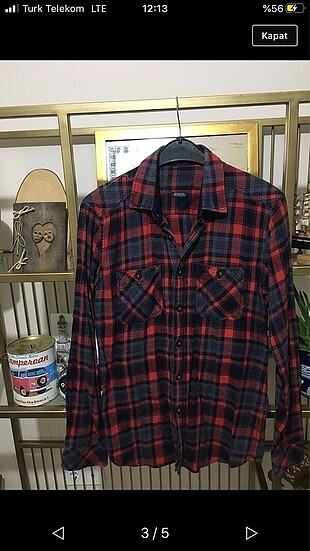 Vintage oduncu gömleği