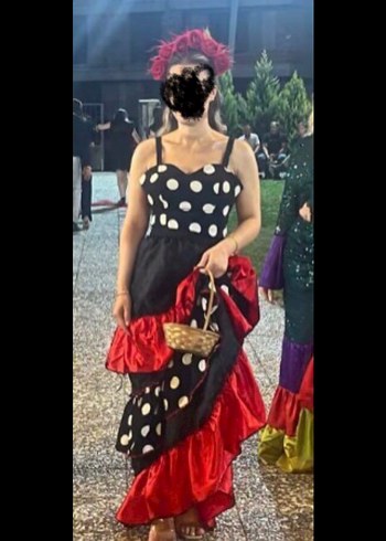 Trendyol & Milla Koyu Kırmızı Güllü Gotik Saç Tacı