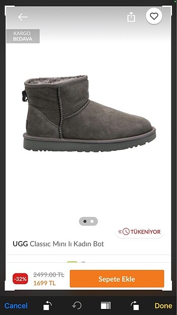 classic mini ugg