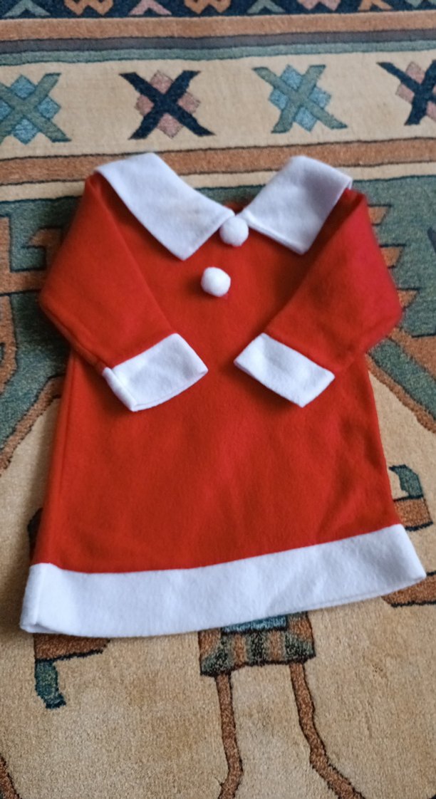 Kız Çocuk Kırmızı Uzun Kollu Polar Bluz - Görsel 2