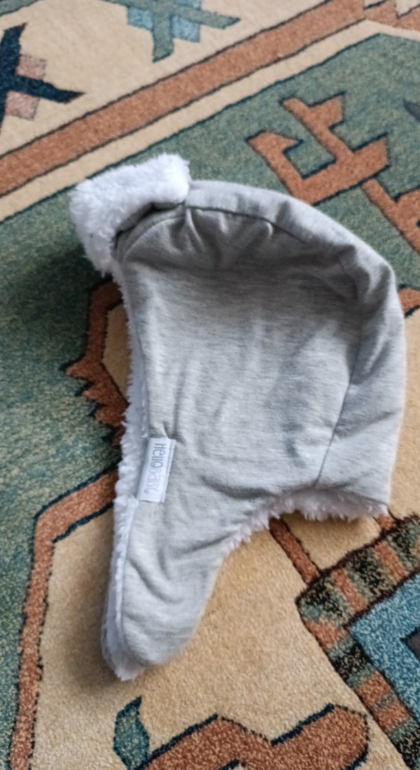 Gri Kürklü Çocuk Kulaklık Şapka - Görsel 2