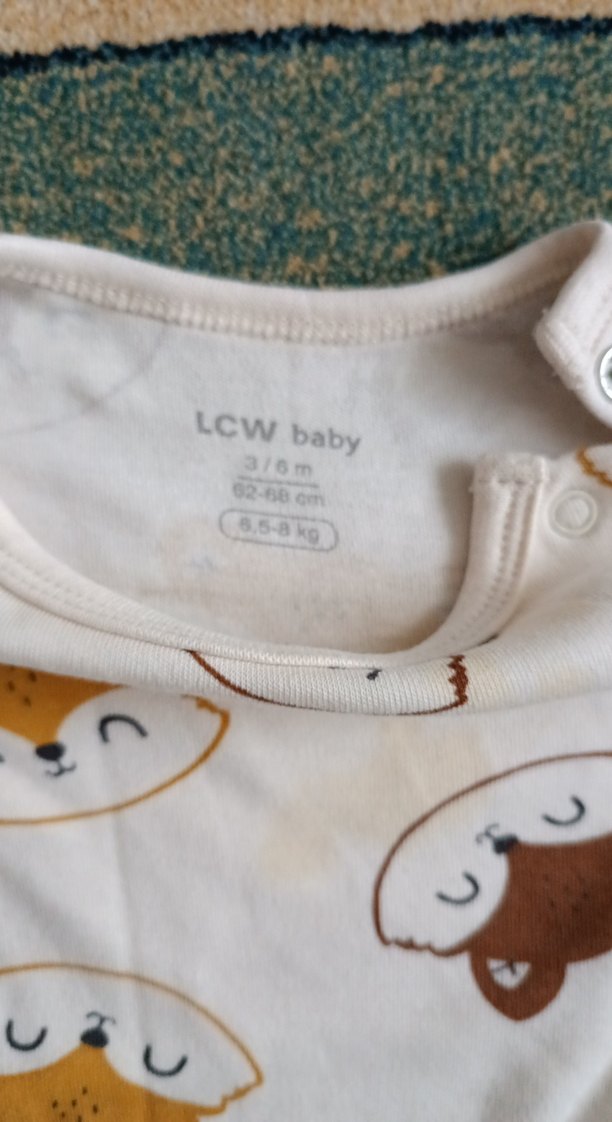 Uzun Kollu Kahverengi Bebek Body - Görsel 2