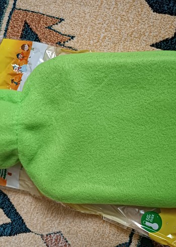 Çocuklar ve büyükler için renkli yeşil sıcak su torbası - Görsel 3