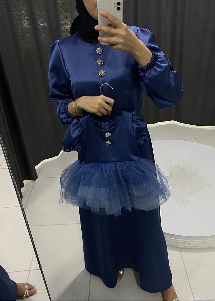 Anne-kız kombin elbise ! - Görsel 2