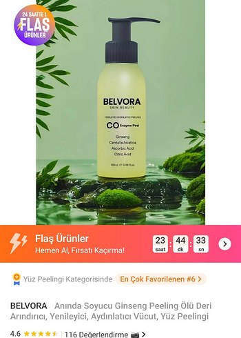 Belvora Cilt Güzellik CO Enzim Peeling 100ml - Görsel 2