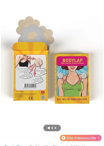 Bodylap Nipy Tape Göğüs Pedi Sarı - Görsel 2