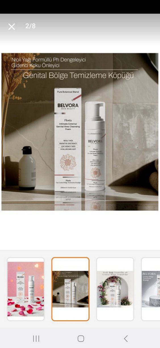 Belvora Floréa Genital Bölge Temizleme Köpüğü 200 ml - Görsel 3