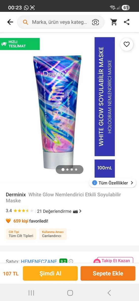 Derminix soyulabilir maske - Görsel 2