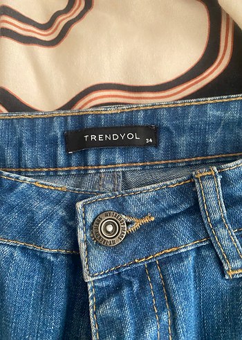 Mavi Yırtık Detaylı Salaş Kadın Kot Pantolon - Görsel 5