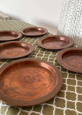 Parlak Kahverengi Geleneksel Tabak Seti - Görsel 4