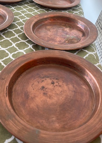 Parlak Kahverengi Geleneksel Tabak Seti - Görsel 5