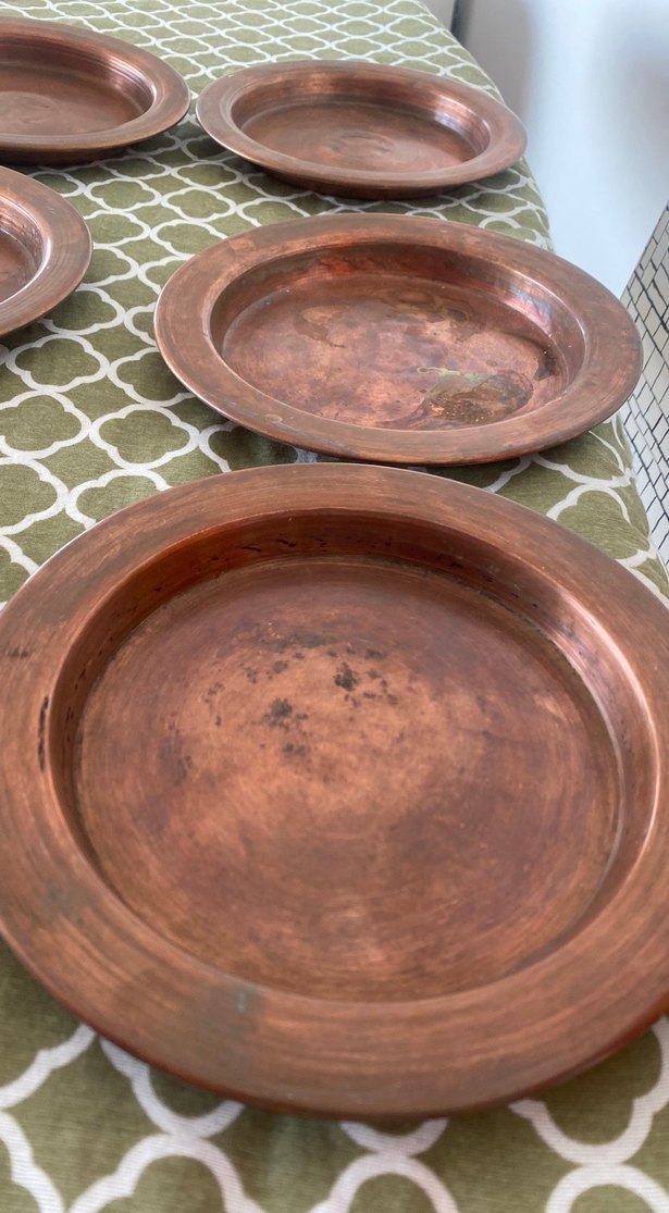 Parlak Kahverengi Geleneksel Tabak Seti - Görsel 5