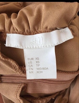 xs Beden camel Renk H&M bluz