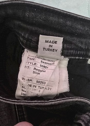 Siyah Regular Fit kadın Kot Pantolon - Görsel 4