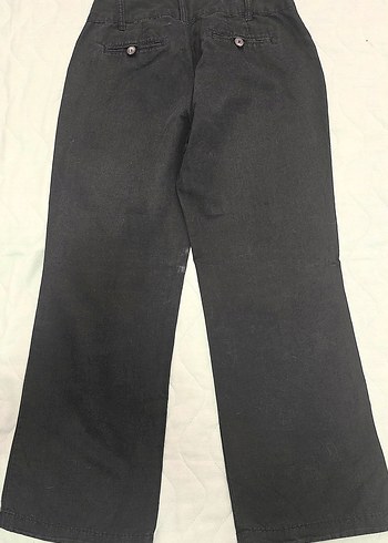 Kadın Siyah ince Denim Rahat Kesim Pantolon - Görsel 2