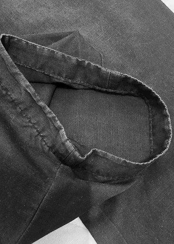 Kadın Siyah ince Denim Rahat Kesim Pantolon - Görsel 7