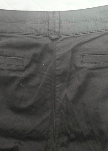 Düğmeli Siyah Kadın Kumaş Pantolon - Görsel 3