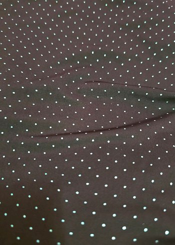 Puantiyeli V Yaka Drapeli Kadın Bluz - Görsel 6