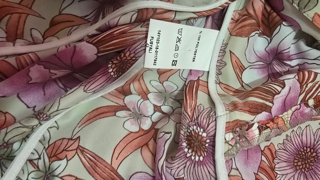 Çiçek Desenli Pembe Kadın Blazer Ceket - Görsel 4