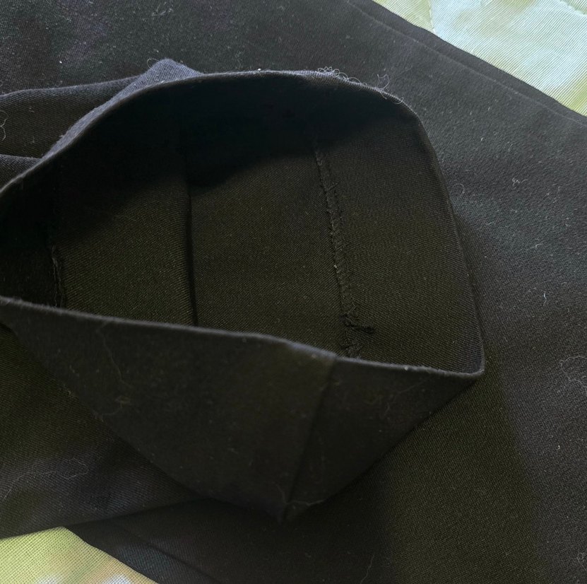 Pamuklu siyah Regular fit pantalon - Görsel 2