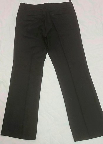 Siyah Kadın Midi Kumaş Pantolon - Görsel 2