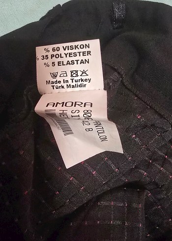 Siyah Kadın Midi Kumaş Pantolon - Görsel 5