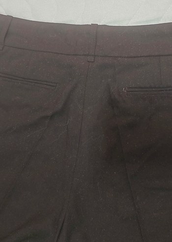 Siyah Kadın Midi Kumaş Pantolon - Görsel 3