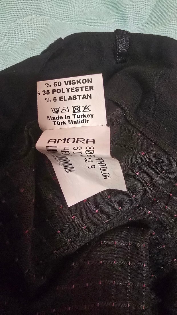 Siyah Kadın Midi Kumaş Pantolon - Görsel 5