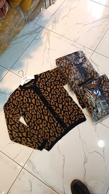 Trendyol & Milla Sıfır Leopar Hırka 60'cm standart beden