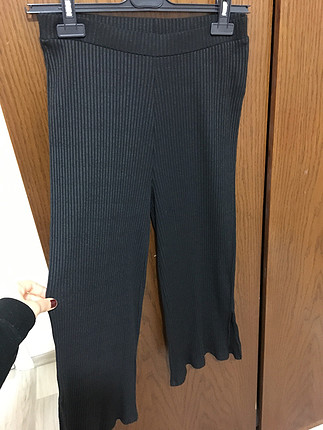 Koton siyah fitilli bilekte pantolon hiç giyilmemiş boyu 84 cm