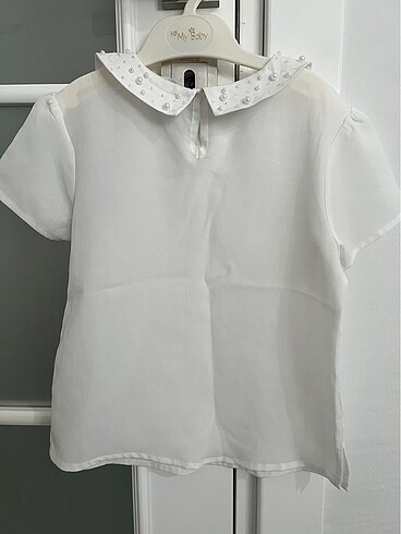 İnci detay yakalı bluz - Görsel 4