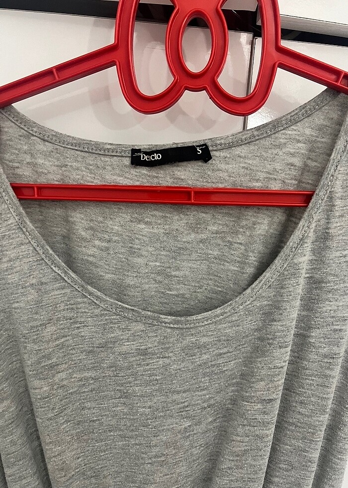 Gri günlük elbise - Görsel 2