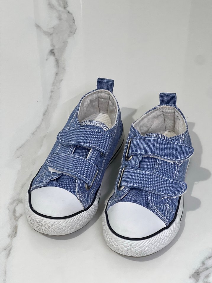 Erkek Çocuk Kot Kumaşlı Cırt Cırtlı Spor Ayakkabı - Görsel 2