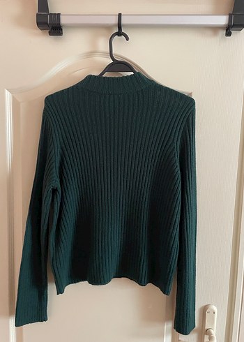 Kadın Haki Triko Balıkçı Yaka Kazak - Görsel 3