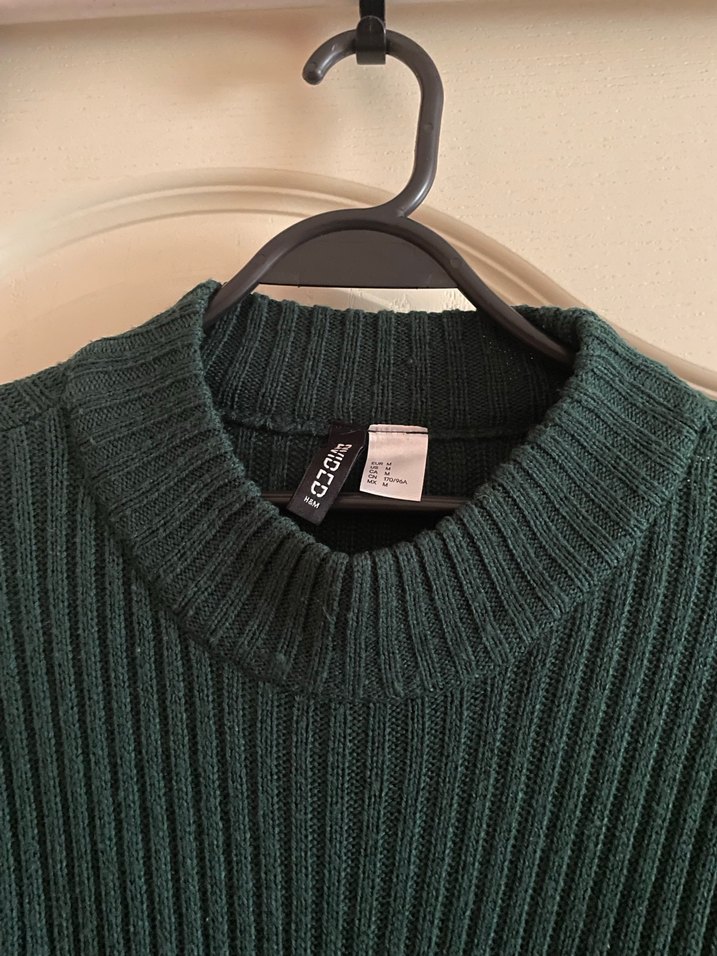 Kadın Haki Triko Balıkçı Yaka Kazak - Görsel 2