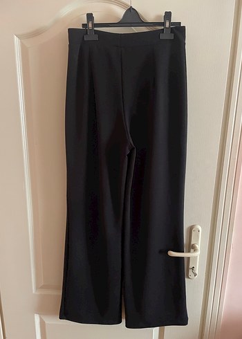 Kadın Siyah Pilili Ofis Kumaş Pantolon - Görsel 5