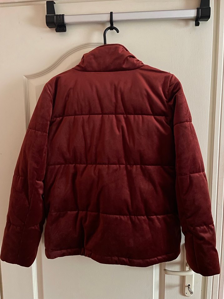 Kiremit Rengi Kadın Kışlık Mont - Görsel 3