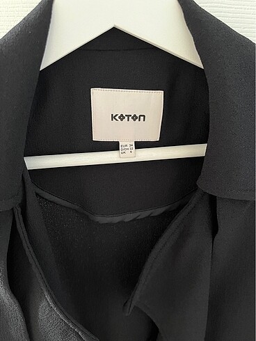 xs Beden Koton uzun trençkot