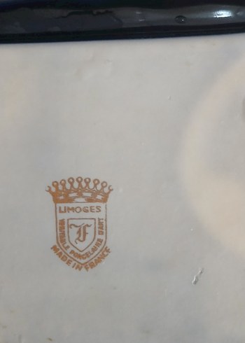 Beden mavi Renk Limoges kül tablası