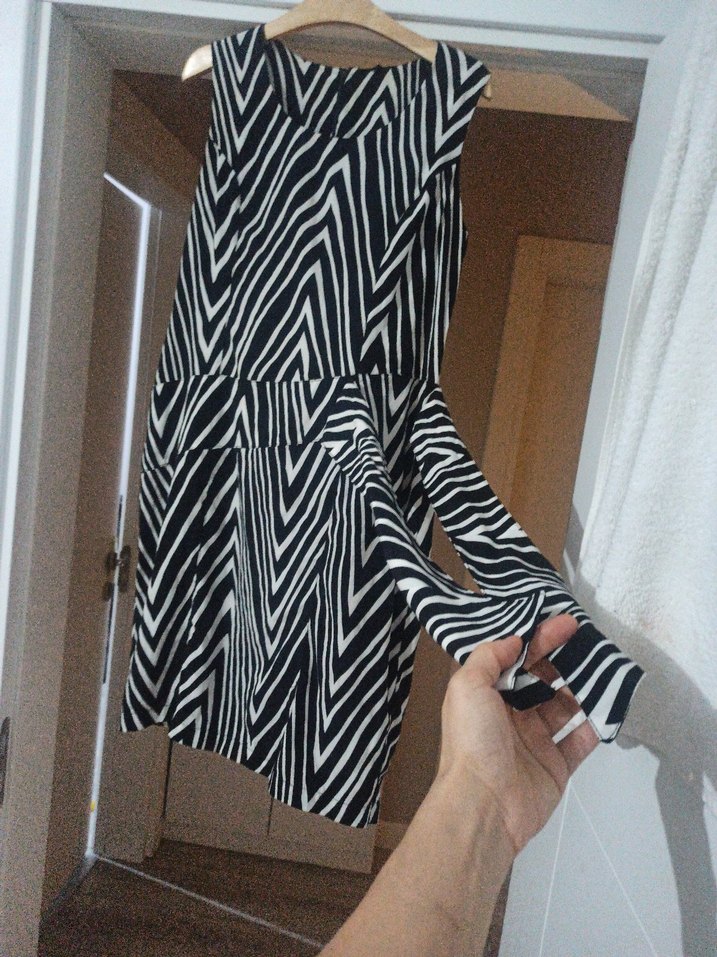 Zebra Desenli Uzun Hamile Eteği - Görsel 2